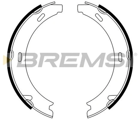 Jeu de mâchoires de frein, frein de stationnement BREMSI GF0303
