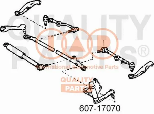 Levier intermédiaire de direction IAP QUALITY PARTS 607-17070