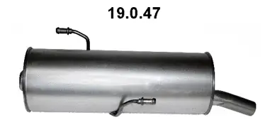 Silencieux arrière EBERSPÄCHER 19.0.47