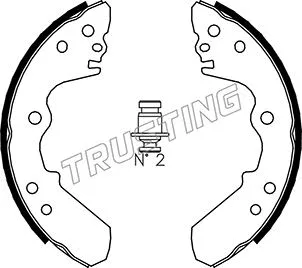 Jeu de mâchoires de frein TRUSTING 073.168