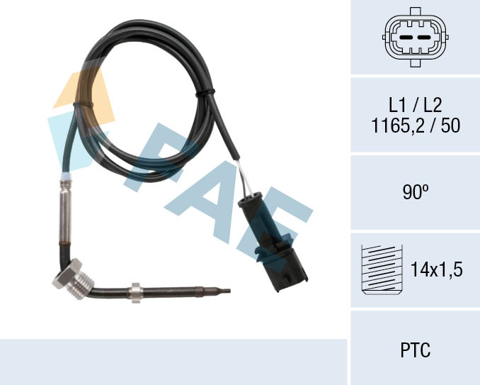 Capteur, température des gaz FAE 68044