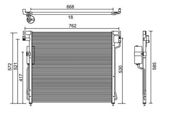 Condenseur, climatisation MAGNETI MARELLI 359003221160