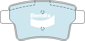 Kit de plaquettes de frein, frein à disque BENDIX-SEA DB2041 GCT