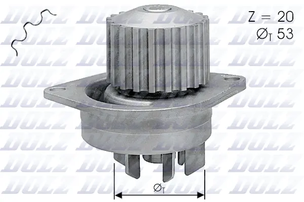 Pompe à eau, refroidissement du moteur DOLZ C111