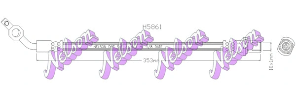 Flexible de frein KAWE H5861