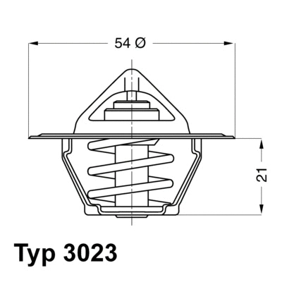 Thermostat, liquide de refroidissement BorgWarner (Wahler) 3023.87D