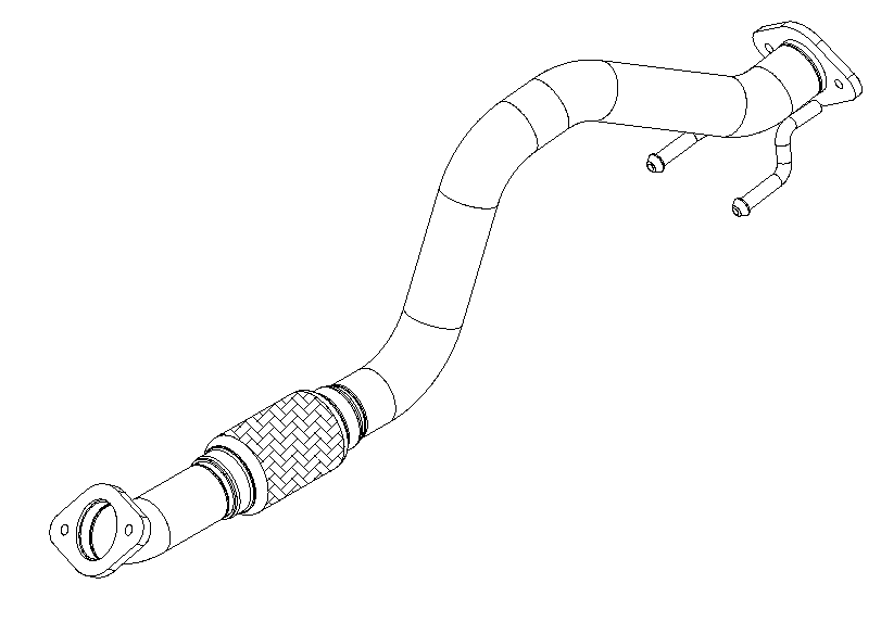 Tuyau d'échappement Vellerand 15345