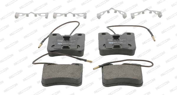 Kit de plaquettes de frein, frein à disque FERODO FDB535