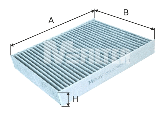 Filtre, air de l'habitacle MFILTER K 9171C