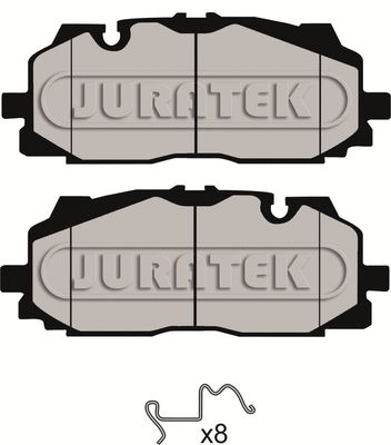 Kit de plaquettes de frein, frein à disque JURATEK JCP8163