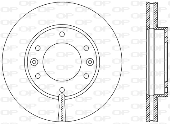 Disque de frein OPEN PARTS BDR2371.20
