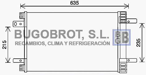 Condenseur, climatisation BUGOBROT 62-CN5311