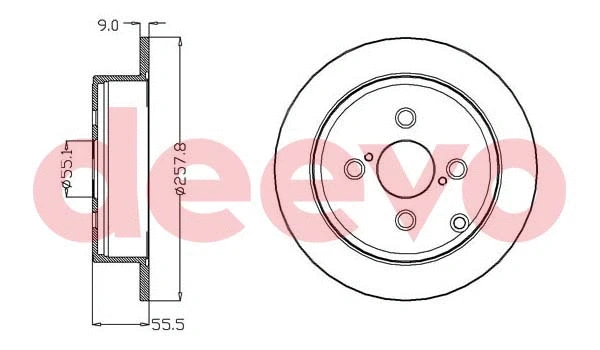 Disque de frein DEEVO BD16500