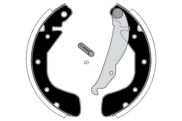 Jeu de mâchoires de frein RAICAM RA28050