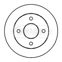 Disque de frein BORG & BECK BBD4889