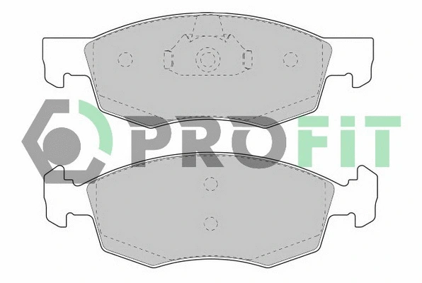 Kit de plaquettes de frein, frein à disque PROFIT 5000-1377