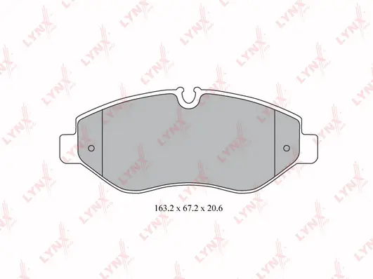 Kit de plaquettes de frein, frein à disque LYNXAUTO BD-5341