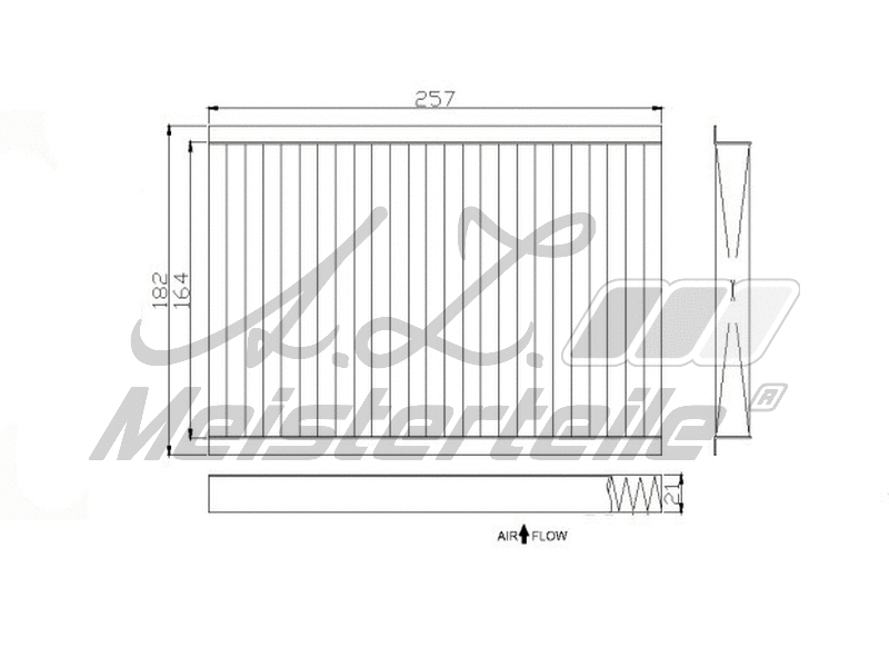 Filtre, air de l'habitacle A.Z. Meisterteile AZMT-41-010-1575