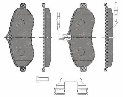 Kit de plaquettes de frein, frein à disque SCT - MANNOL SP 457 PR