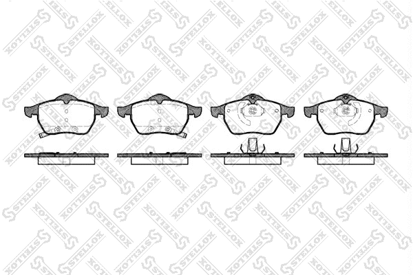 Kit de plaquettes de frein, frein à disque STELLOX 401 032-SX