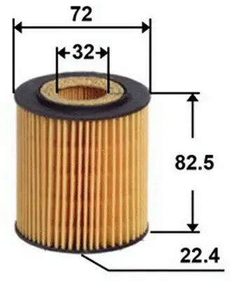 Filtre à huile Azumi OE53030