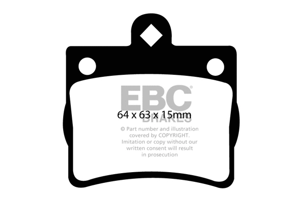 Kit de plaquettes de frein, frein à disque EBC Brakes DP21135