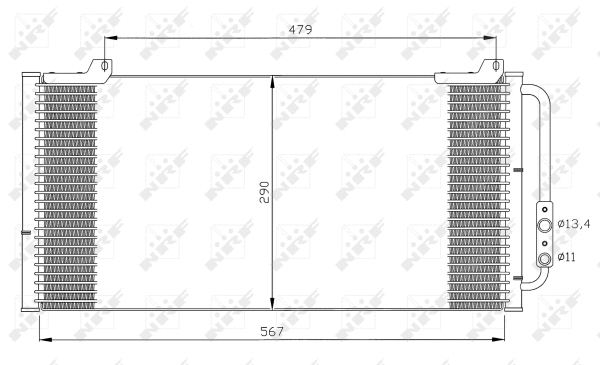Condenseur, climatisation NRF 35346
