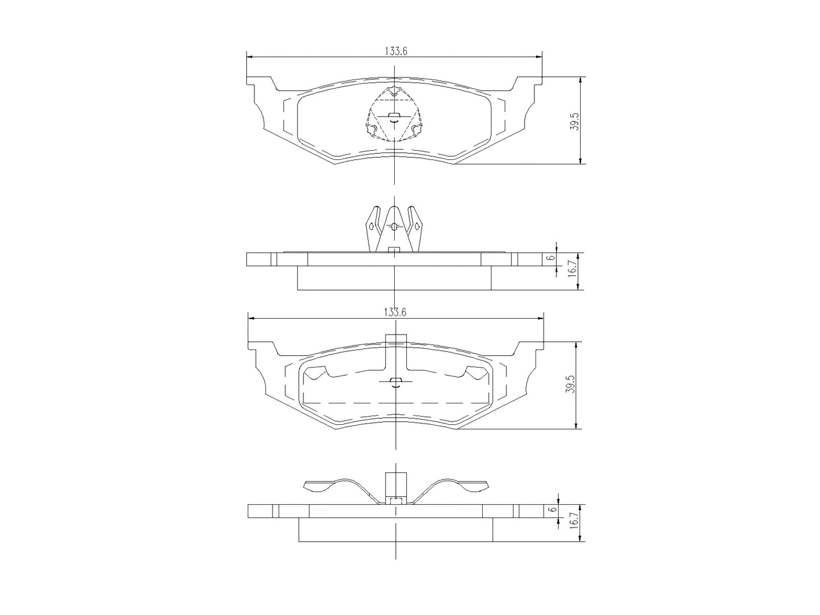 Kit de plaquettes de frein, frein à disque A.Z. Meisterteile AZMT-44-022-1028