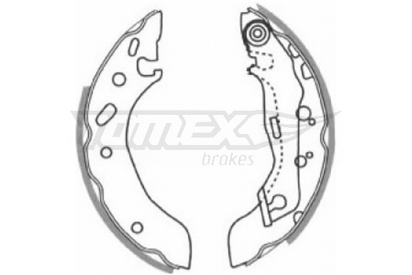 Jeu de mâchoires de frein TOMEX Brakes TX 20-83