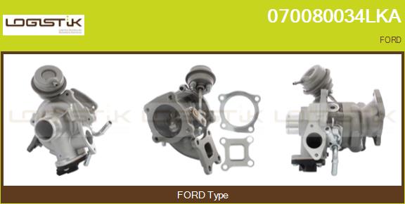 Turbocompresseur, suralimentation LGK 070080034LKA