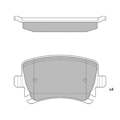 Kit de plaquettes de frein, frein à disque HAGEN GP2099
