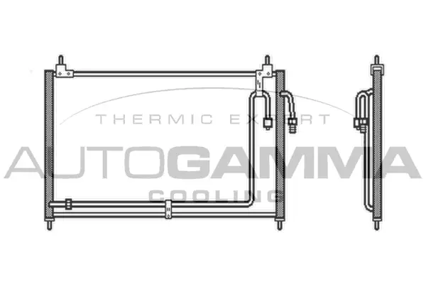 Condenseur, climatisation AUTOGAMMA 104003