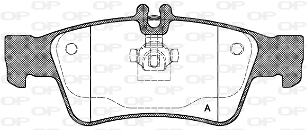 Kit de plaquettes de frein, frein à disque OPEN PARTS BPA0991.00