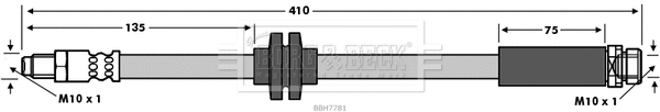 Flexible de frein BORG & BECK BBH7781