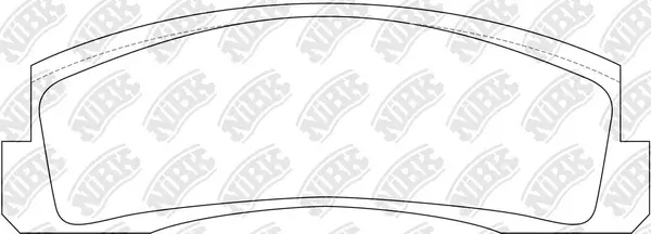 Kit de plaquettes de frein, frein à disque NiBK PN0230