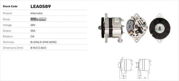 Alternateur LUSA LEA0589