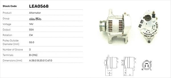 Alternateur LUSA LEA0568