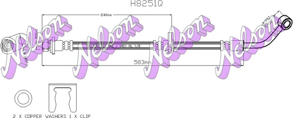 Flexible de frein BROVEX-NELSON H8251Q