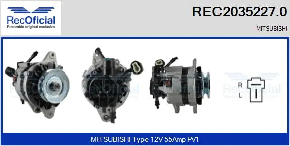 Alternateur RECOFICIAL REC2035227.0