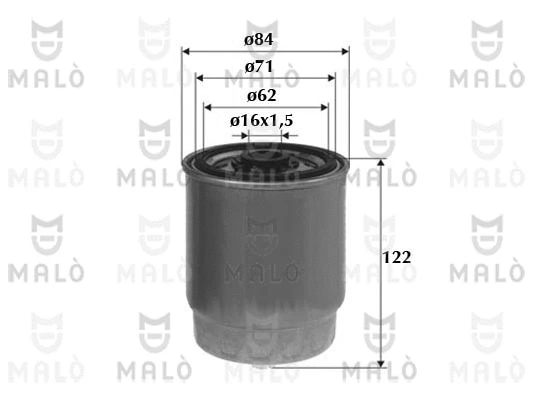 Filtre à carburant AKRON-MALÒ 1520123