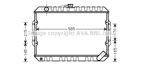Radiateur, refroidissement du moteur PRASCO MT2066