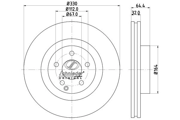 Disque de frein SCHNIEDER AUTOTECH BZS55.00380