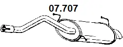 Silencieux arrière NOVAK 07.707