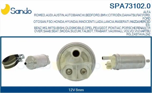 Pompe à carburant SANDO SPA73102.0