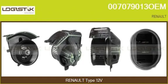Pulseur d'air habitacle LGK 007079013OEM
