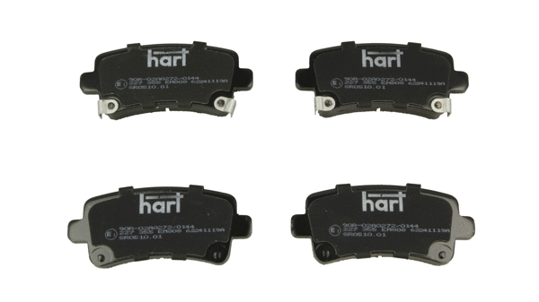 Kit de plaquettes de frein, frein à disque HART 227 355