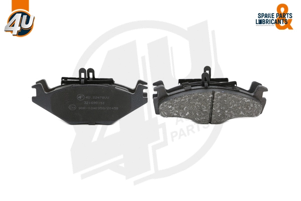 Kit de plaquettes de frein, frein à disque 4U Autoparts 22478VV