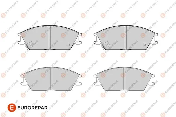 Kit de plaquettes de frein, frein à disque EUROREPAR 1682316880