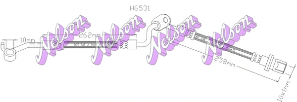 Flexible de frein KAWE H6531