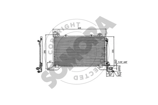 Condenseur, climatisation SOMORA 170660B
